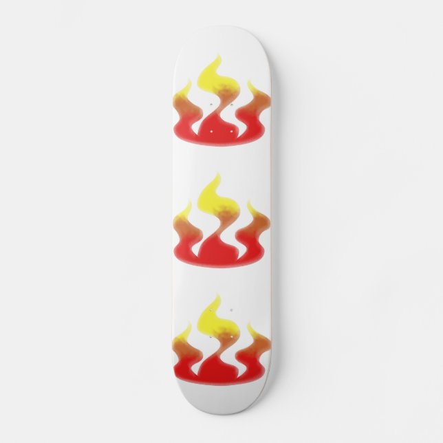 Flames Skateboard Deck (Front)