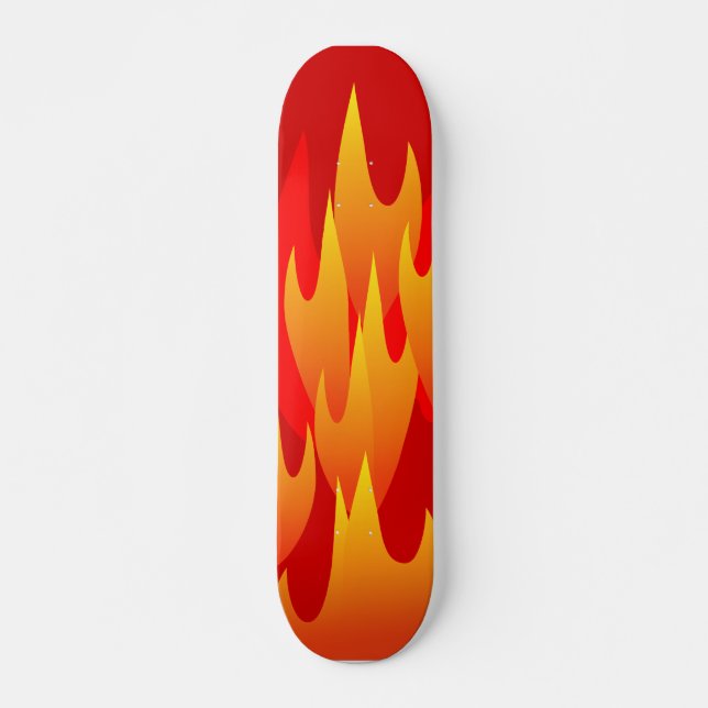 Flames  Skateboard Deck (Front)