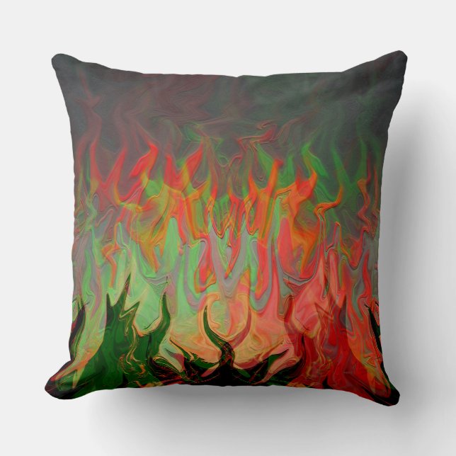 Flames...... Throw Pillow (Front)