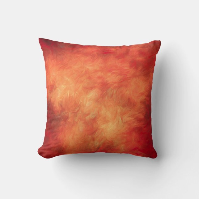 Flames Throw Pillow (Front)