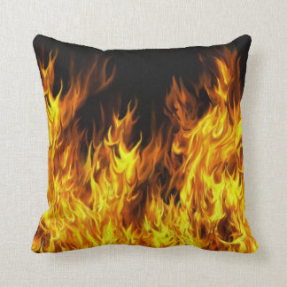 Flames Throw Pillow