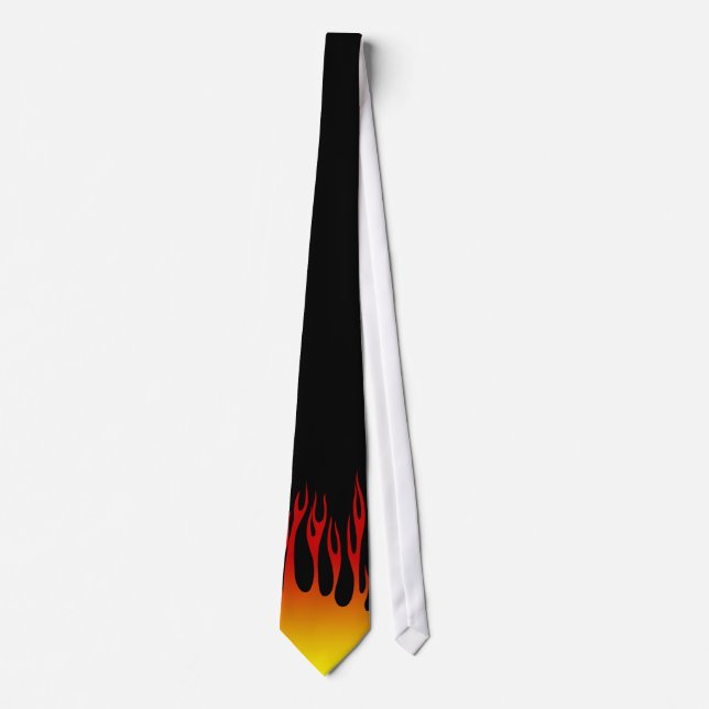 Flames to fuel your heart neck tie (Front)
