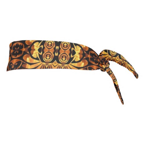 flames tropical hawaiian totem tribal tattoo tie headband