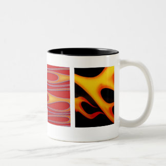 Flames Two-Tone Coffee Mug