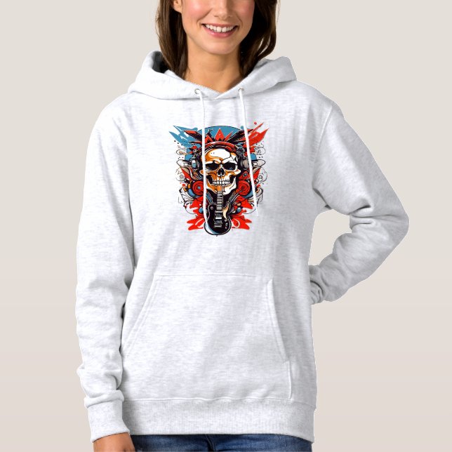 Flamestorm bursts from shadow and sound T-Shirt Hoodie (Front)