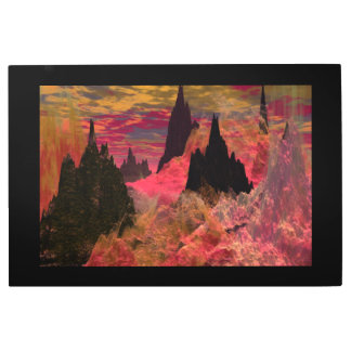 Flametongue Canvas Metal Print