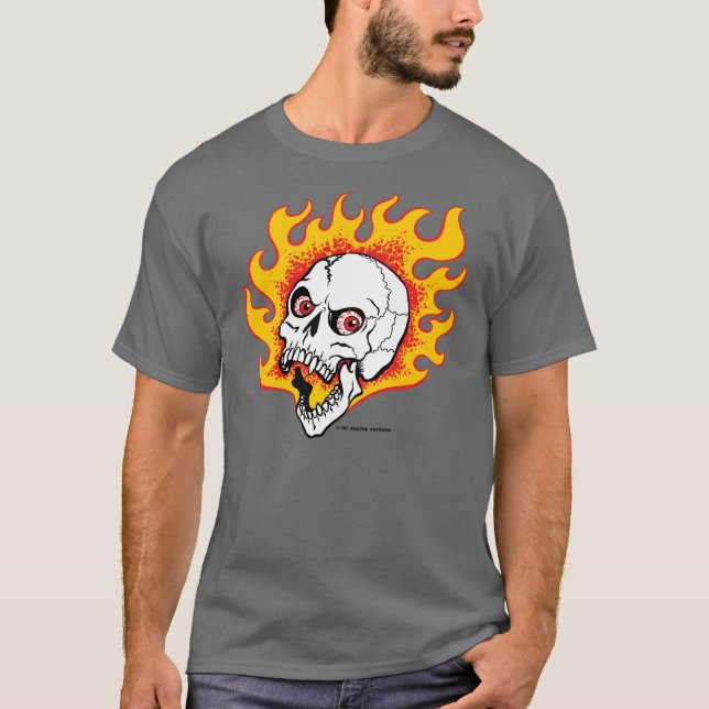 Flamey Skull T-Shirt (Front)