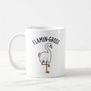 Flamin-ghost Funny Flamingo Ghost Pun Coffee Mug