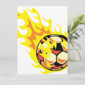Flamin’ Soccer Ball (Standing Front)