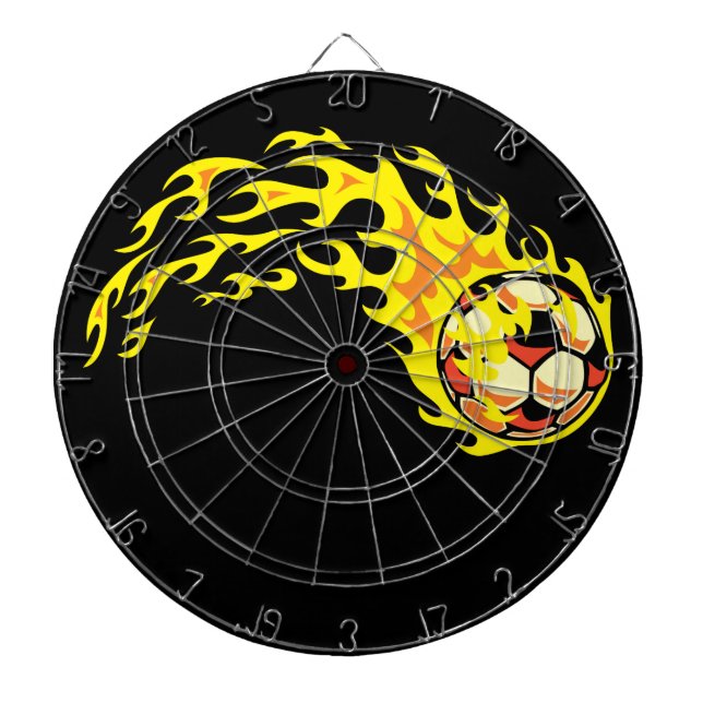 Flamin' Soccer Ball Dartboard (Front)
