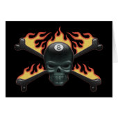 Flaming 8 Skull (Front Horizontal)