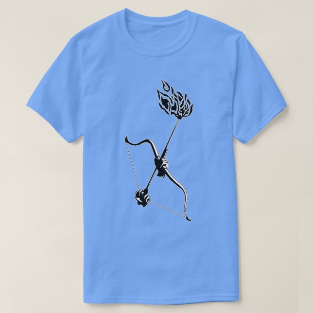 Flaming Arrow T-Shirt (Design Front)