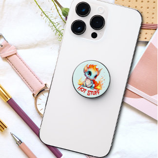 Flaming Baby Dragon Hot Stuff PopSocket