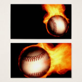 Flaming Baseball (Front & Back)