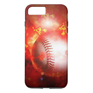 Flaming Baseball iPhone 8 Plus/7 Plus Case
