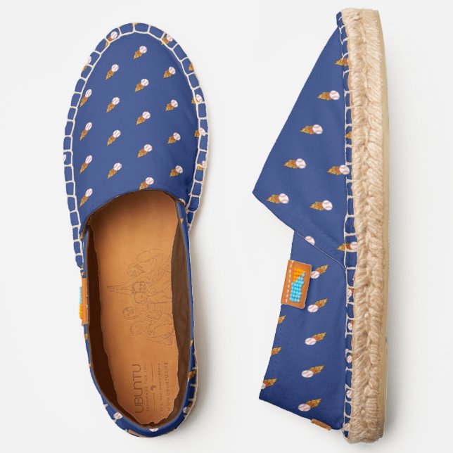 Flaming Baseball Espadrilles (Side)