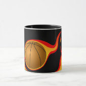 flaming basket ball-mug mug (Center)