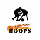 Flaming Basketball Hoops