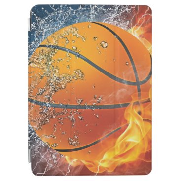 Flaming basketball iPad air cover