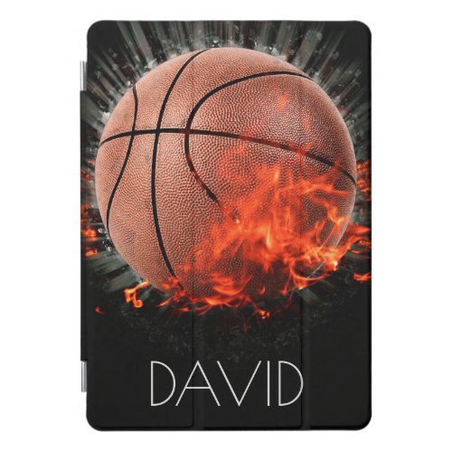 Flaming Basketball iPad Pro Cover