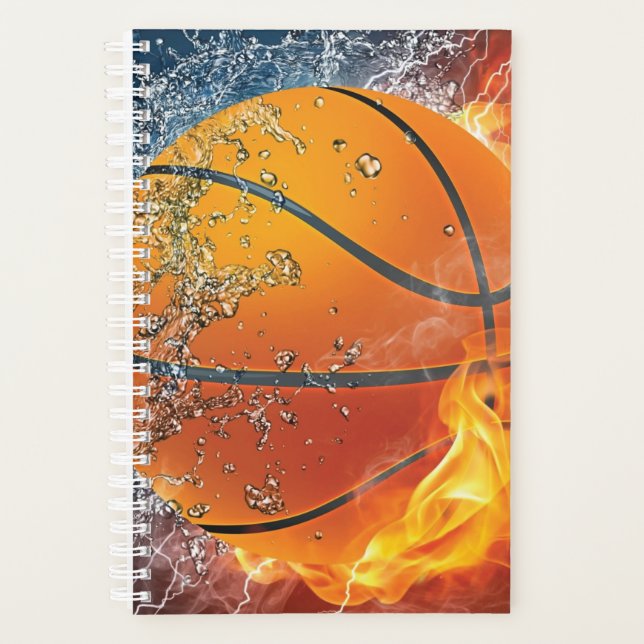 Flaming basketball planner (Front)