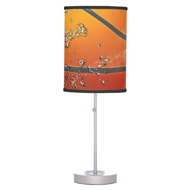 Flaming basketball table lamp (Front)