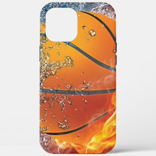 Flaming basketball throw pillow iPhone 12 pro max case
