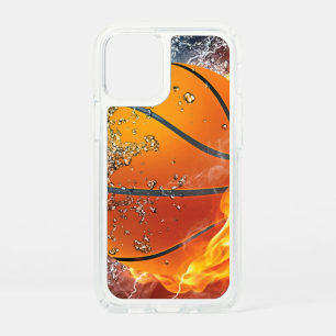 Flaming basketball throw pillow speck iPhone 12 mini case