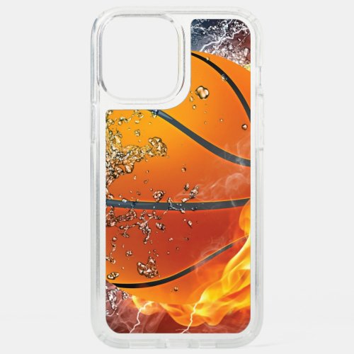 Flaming basketball throw pillow speck iPhone 12 pro max case