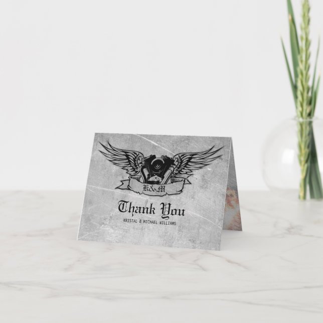 Flaming Biker Thank You (Front)