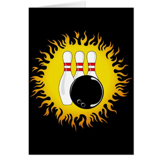 Flaming Bowling Cards (Front)