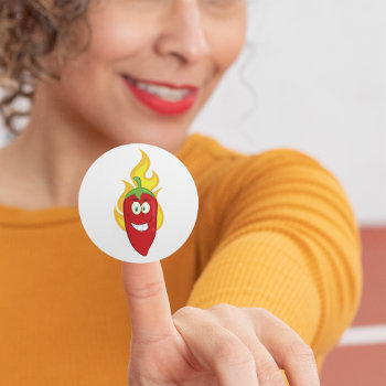 Flaming Chili Pepper Stickers by spudcreative at Zazzle