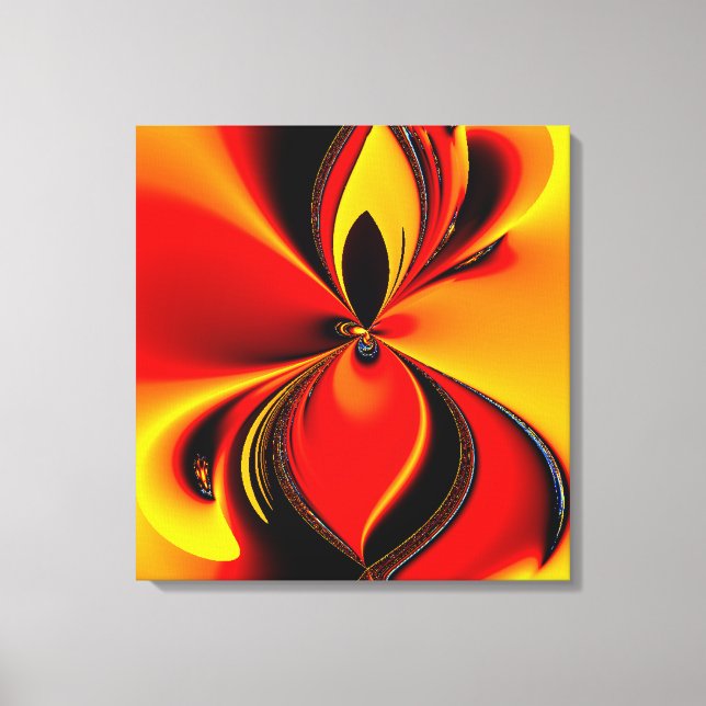 Flaming Color Canvas Print Single to quad panel (Front)