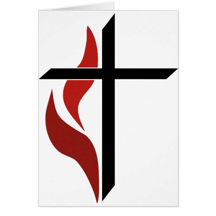 Flaming Cross Card