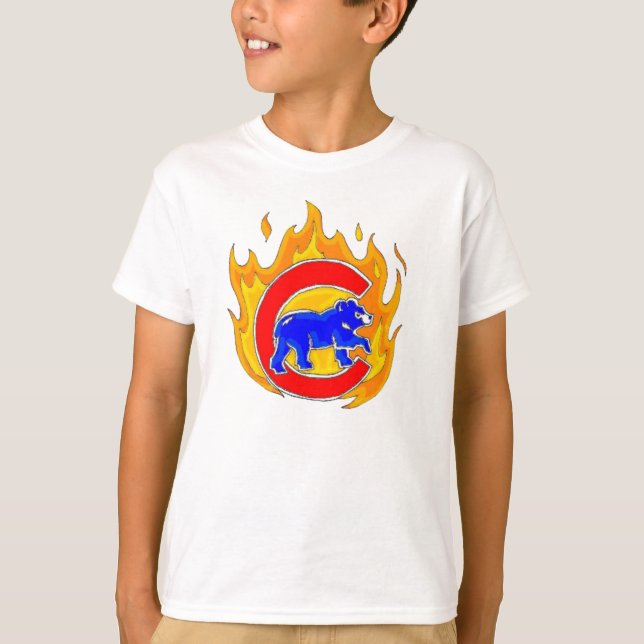 Flaming Cubbie - Winner 04.27.09 T-Shirt (Front)