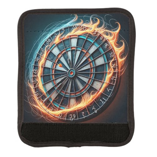 Flaming Dart Arena Ignite the passion of the Darts Luggage Handle Wrap