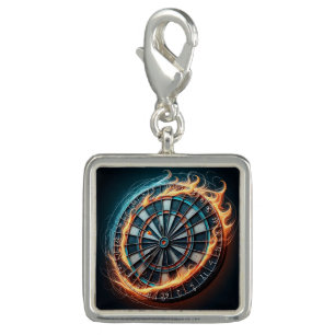 Flaming Dartboard – Circle of Fire Darts Art Charm