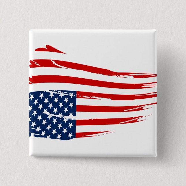 Flaming Distress Flag Button (Front)