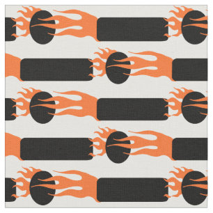 Flaming Dit and Dah Ham Radio Fabric