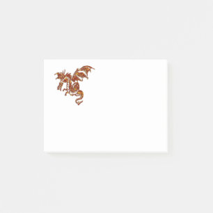 Flaming Dragon Post-it Notes