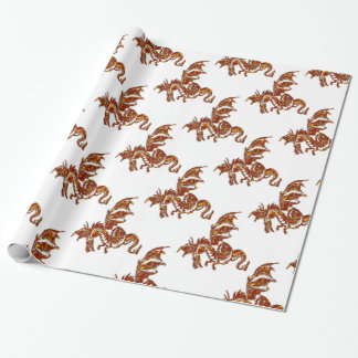 Flaming Dragon Wrapping Paper