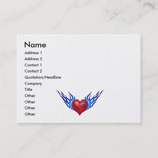 Customizable Flaming Dreams Business Cards