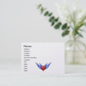Flaming Dreams Business Card (Standing Front)