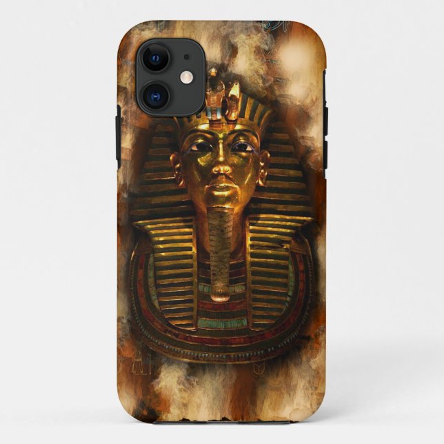 Flaming Egyptian Pharaoh Tutankhamun Phone Case (Back)