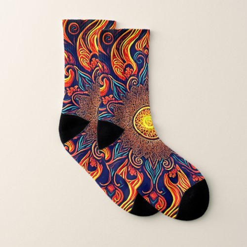 Flaming Eye  Socks