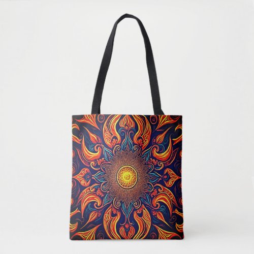 Flaming Eye Tote Bag