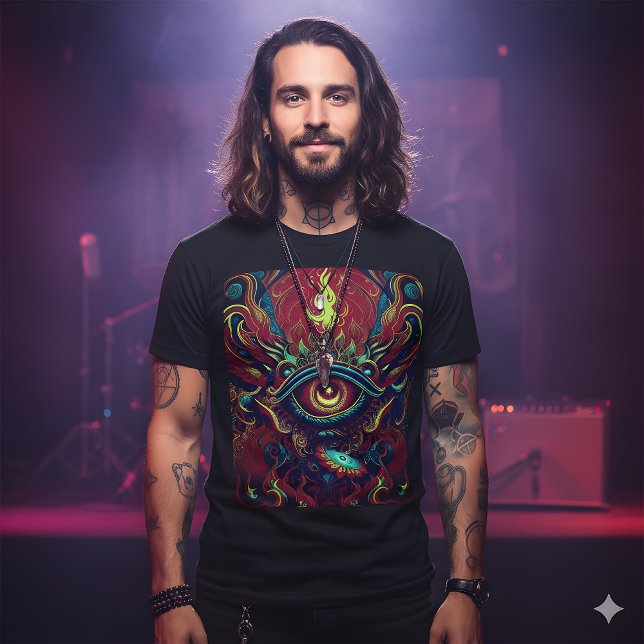 Flaming Eye Visionary Art Tee (Creator Uploaded)