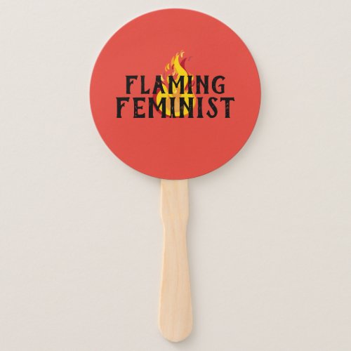 Flaming Feminist RBG Feminism Flames 20 Hand Fan