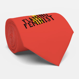 Flaming Feminist RBG Feminism Flames 20 Neck Tie