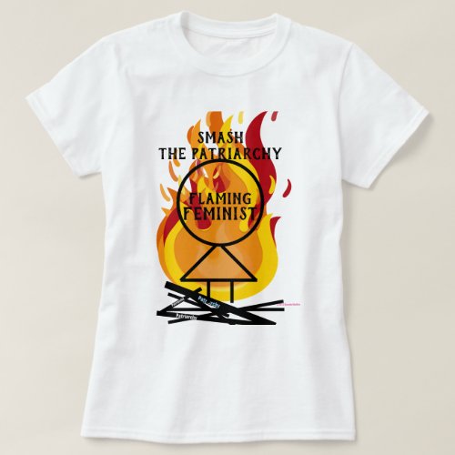 Flaming Feminist Smash the Patriarchy RBG 15 T_Shirt